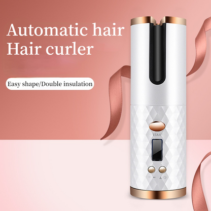 Fer à boucler automatique sans fil | Rechargeable par USB, anti-brûlure, fer à friser sans fil 200°C