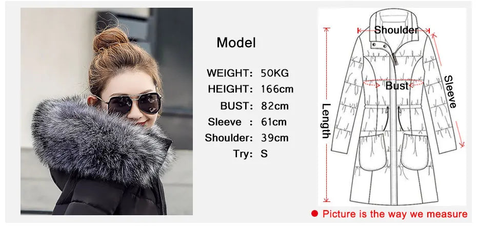 2026 New Arrival Fashion Slim Women Winter Jacket Cotton Padded Warm Thicken Ladies Coat Long Coats Parka Womens Jackets
