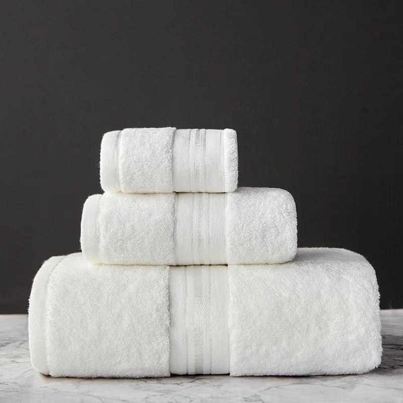 Combed Cotton Towels – Bath Towel, Hand Towel or 3-Piece Set
