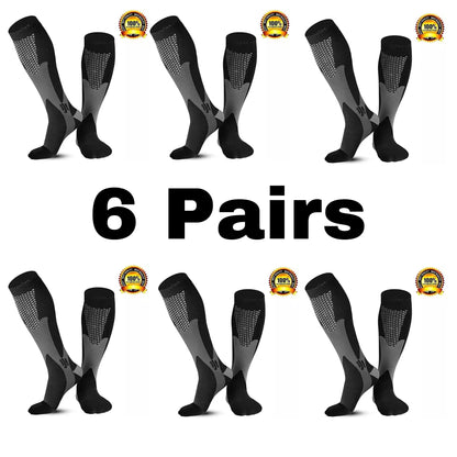 Chaussettes de compression pour hommes | Course à pied, cyclisme, randonnée et soins infirmiers | Soutien pour varices