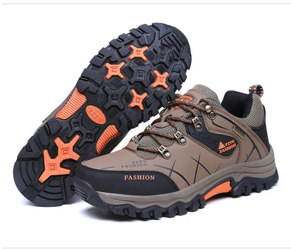 Botas de invierno y nieve impermeables de cuero dividido para hombre