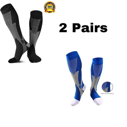 Chaussettes de compression pour hommes | Course à pied, cyclisme, randonnée et soins infirmiers | Soutien pour varices