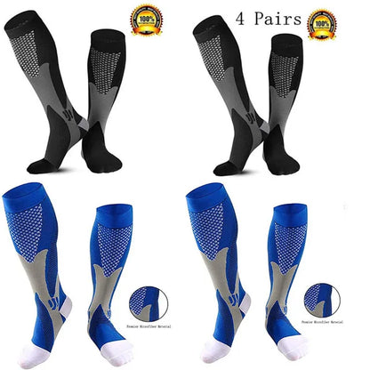 Chaussettes de compression pour hommes | Course à pied, cyclisme, randonnée et soins infirmiers | Soutien pour varices