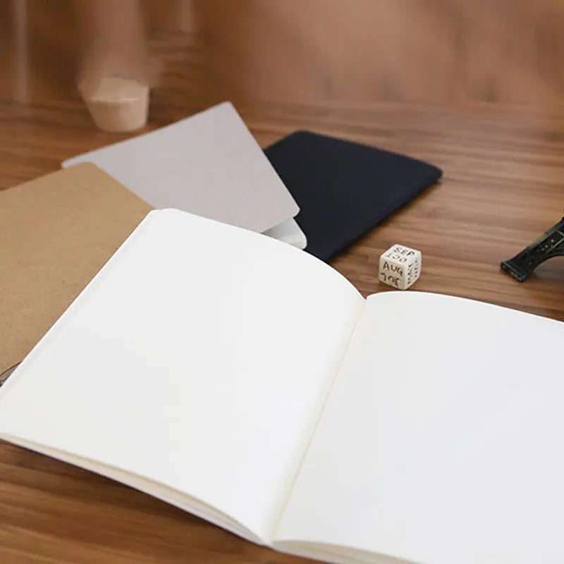 2025 Craft Notebook Office Supplies Diary Book DIY Retro The Kraft Paper Blank Memo Pad Sketch Book Notepad