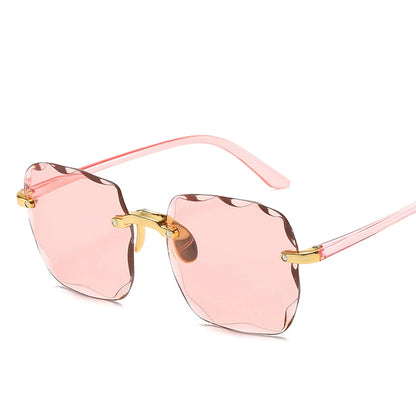 3-Pack Square Rimless Sunglasses | UV400 Summer Shades