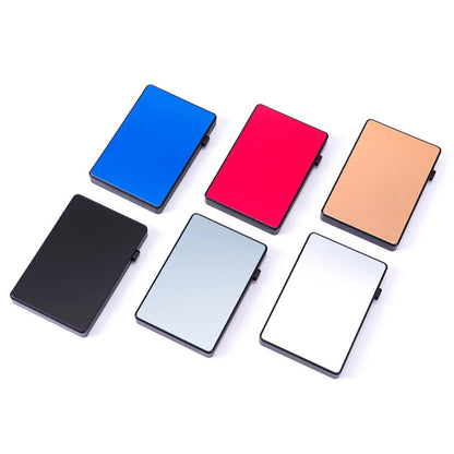 Portacarte RFID Pop-Up – Sottile custodia in alluminio, Contiene 4–6 carte
