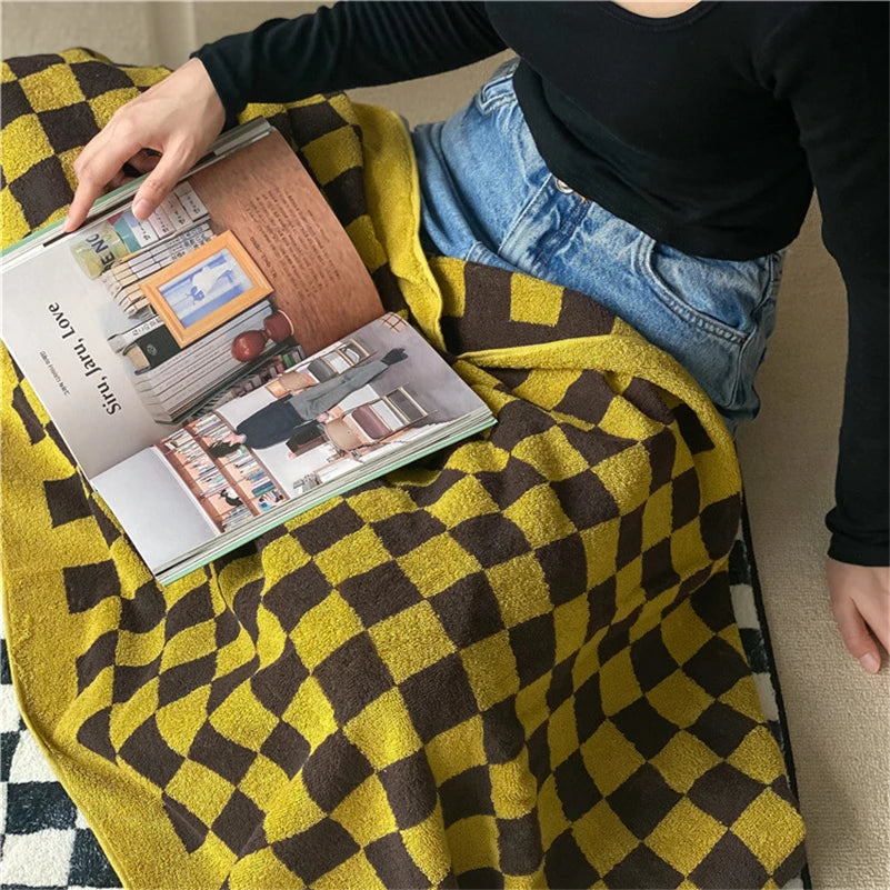 Retro Checkered Towels – Hand, Bath or 2-Pack