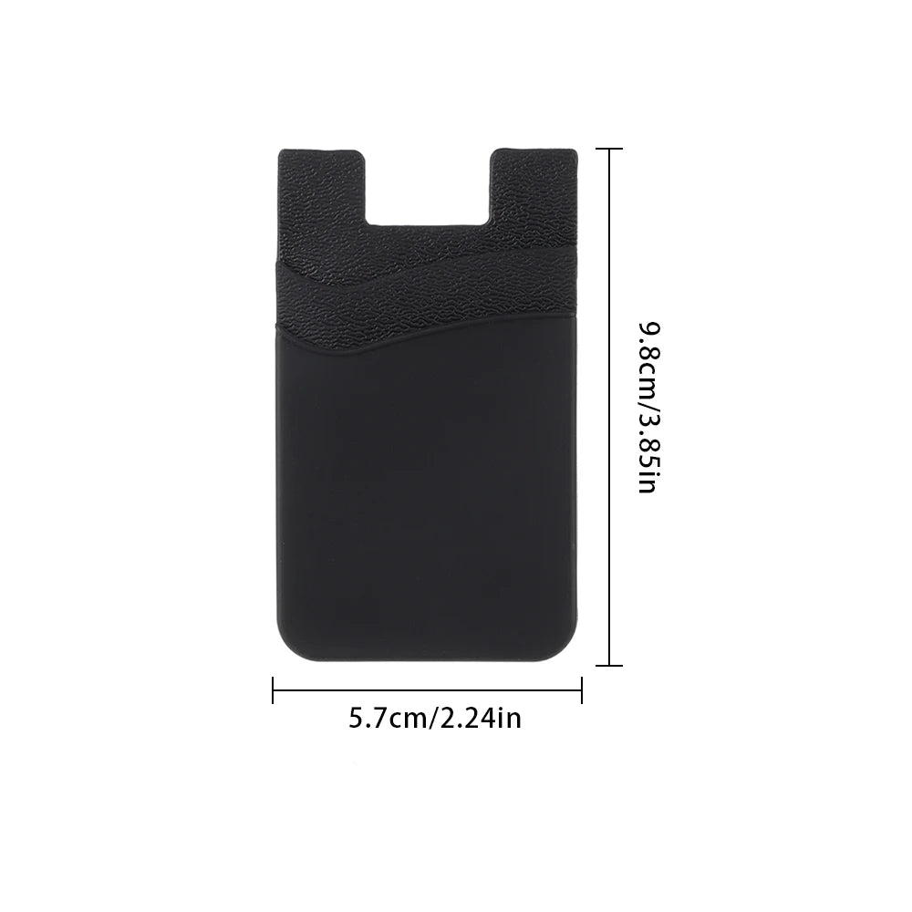 Stick-On Phone Card Holder – Silicone Phone Wallet Pocket