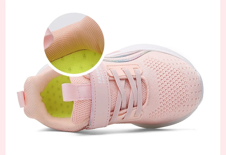 Girls' Mesh Running Shoes
