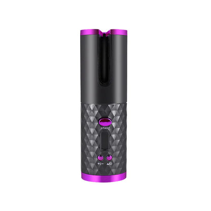 Fer à boucler automatique sans fil | Rechargeable par USB, anti-brûlure, fer à friser sans fil 200°C