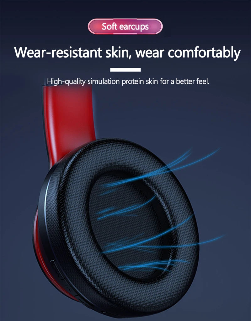 Lenovo HD200 Foldable Bluetooth Headphones – Over-Ear Wireless Headset with Mic