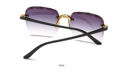 3-Pack Square Rimless Sunglasses | UV400 Summer Shades