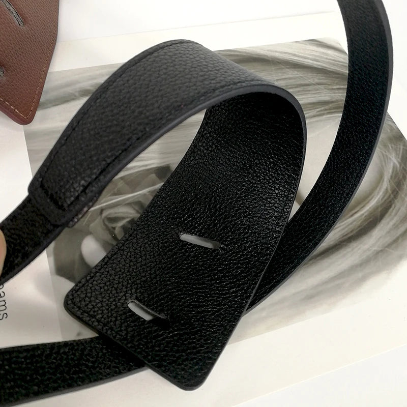 Women's Knot Tie Belt – Soft Faux Leather Coat & Dress Belt