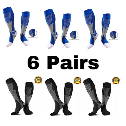 Chaussettes de compression pour hommes | Course à pied, cyclisme, randonnée et soins infirmiers | Soutien pour varices