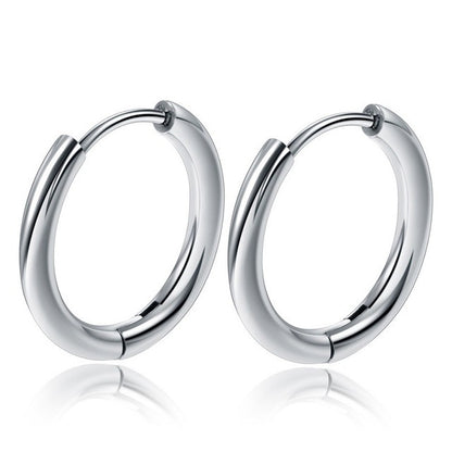 Stainless Steel Huggie Hoop Earrings – Small Gold or Silver Hoops