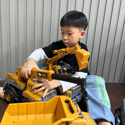 Large Construction Truck Toys – Excavator, Loader, Mixer & Crane