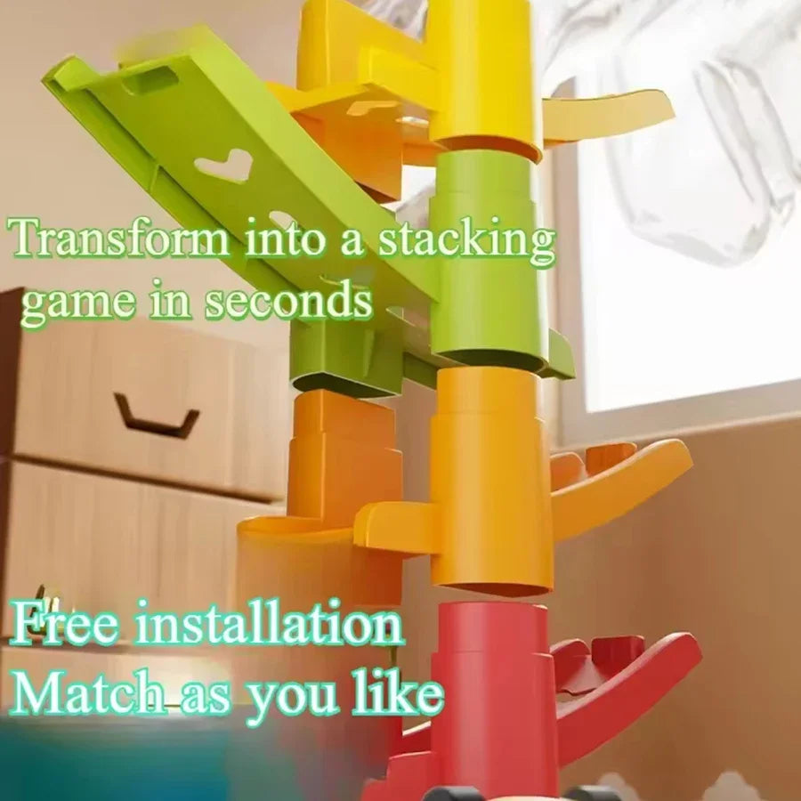 Gliding Car Ramp Toy – Multi-Level Race Track with 4, 6 or 12 Cars