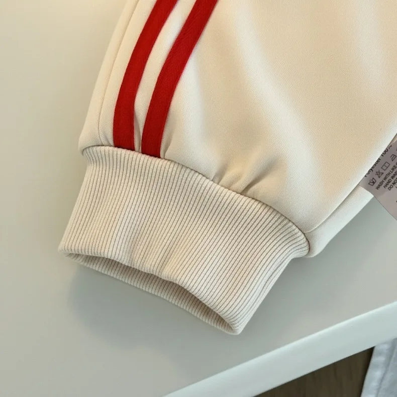 Boys' Side Stripe Tracksuit - Hoodie & Long Pants 2-Piece Set, 9M-8Y