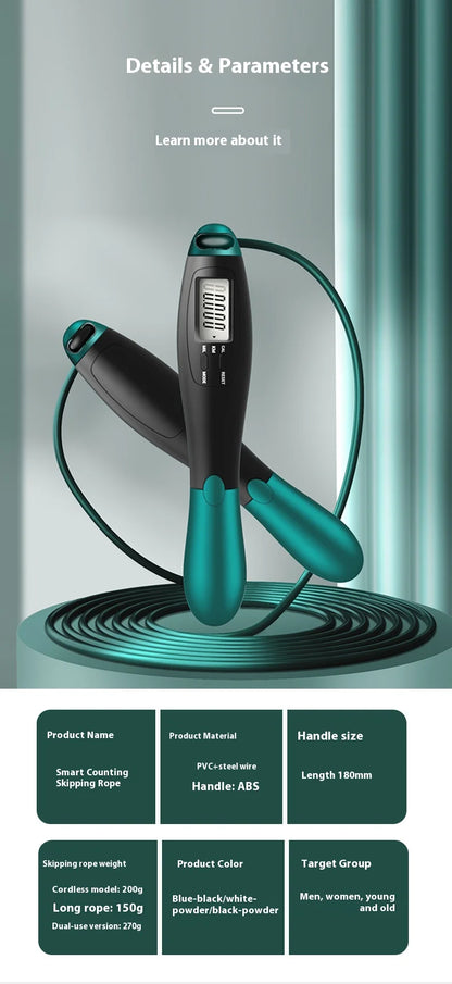 Counting Jump Rope – Adjustable Steel Skipping Rope
