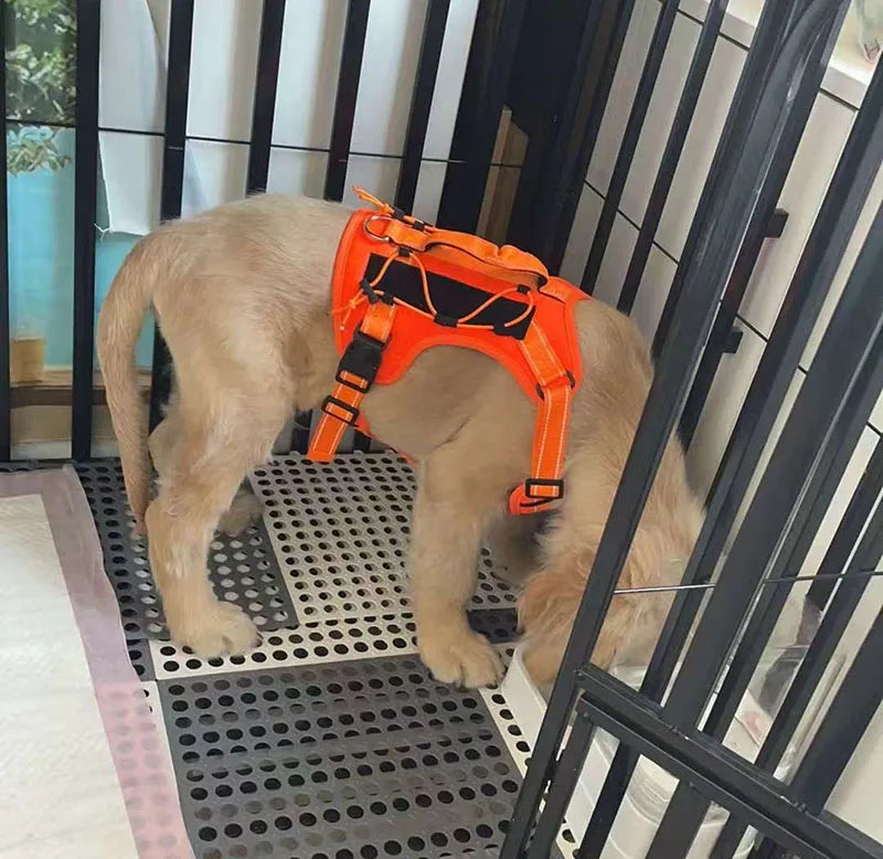 New Reflective Tactical Dog Harness No Pull Adjustable Vest Explosion Proof Durable Pet Chest Strap For Small Medium Large Dogs