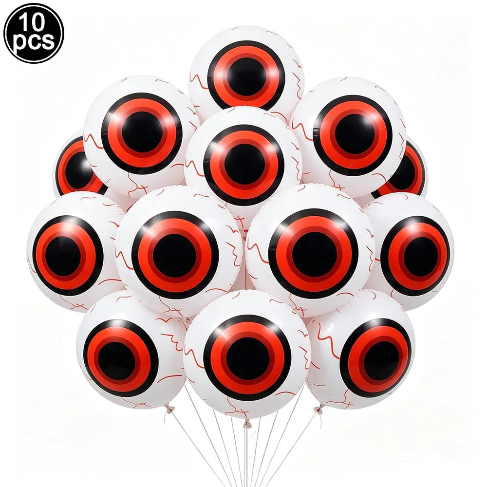 Halloween Standing Foil Balloons – Haunted House, Skull, Witch & Coffin Mylar Decorations