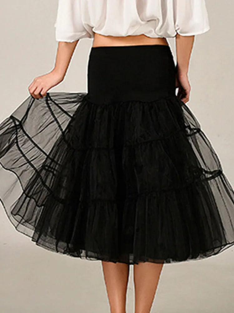Women's Vintage-Style Printed A-Line Party Dress