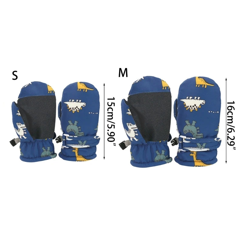 Toddler Ski Mittens – Non-Slip Snow Mittens for 6 Months to 4T