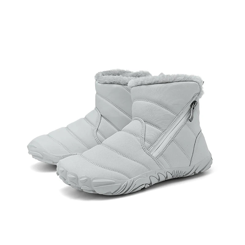 2026 Kids Wide Toe Barefoot Snow Boots Boys Girls Winter Shoes Outdoor Waterproof Sneakers Girls Boys Non-Slip Warm Snow Boots