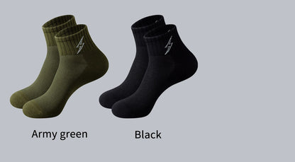 Men's Quarter Socks – 5 Pairs, Cotton-Blend Athletic Socks