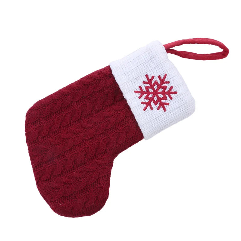 Knitted Initial Christmas Stocking – Letter A–Z Personalized