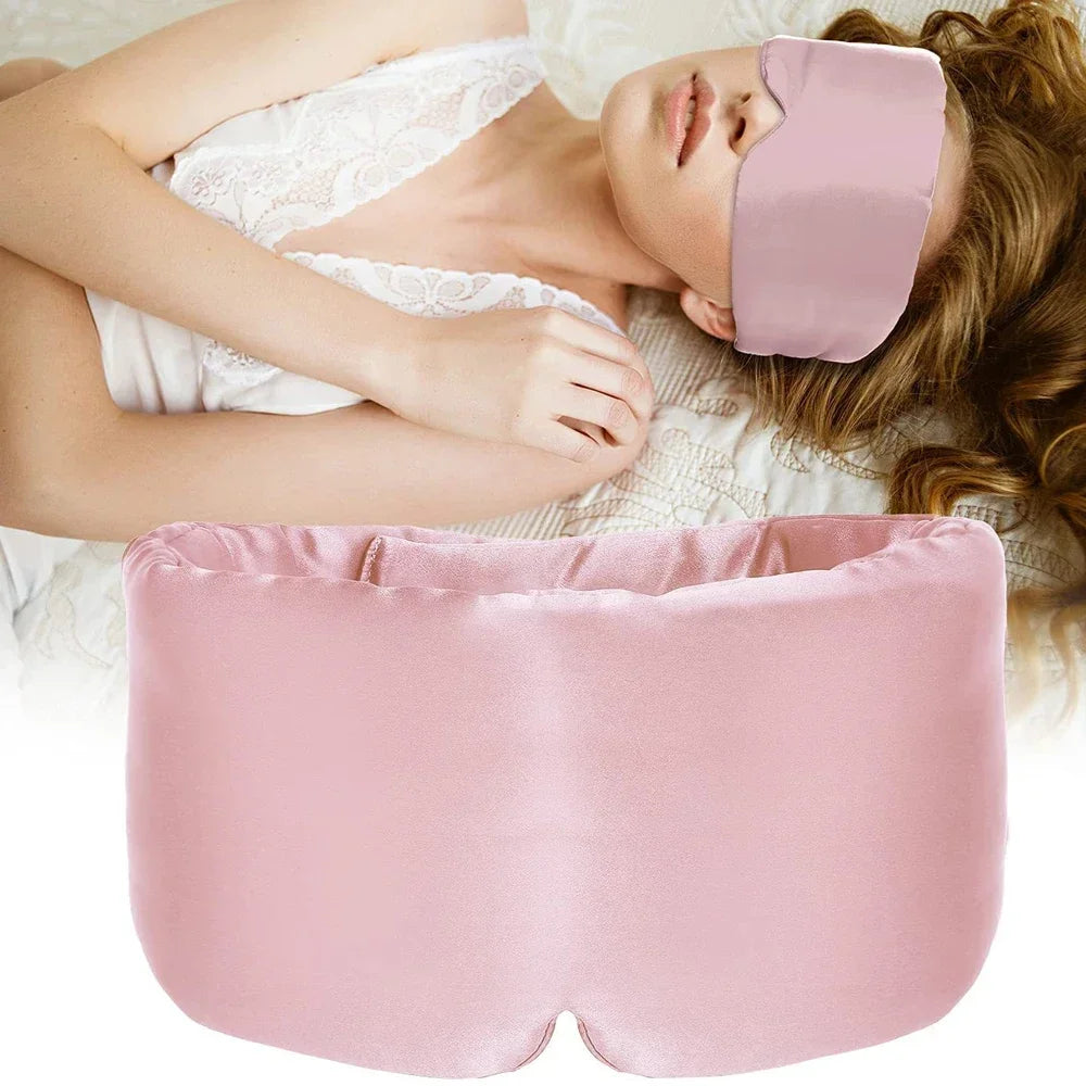 Silk-Touch Sleep Mask – Padded Light-Blocking Eye Mask