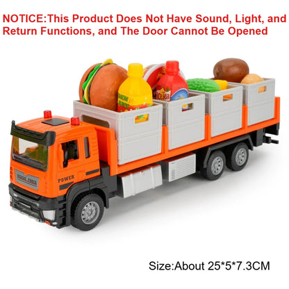 1:32 Die-Cast Produce Transport Truck – Fruit & Veggie Container Toy