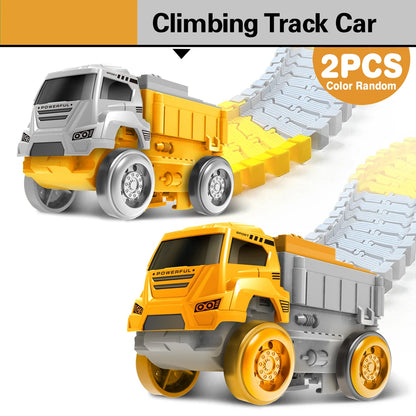 Magic Climbing Track Set – Flexible Race Track with Engineering Cars