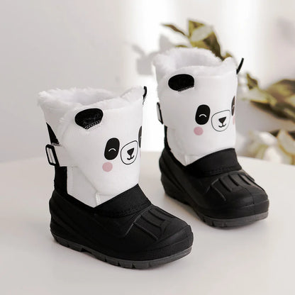 Toddler Animal Snow Boots – Plush-Lined Non-Slip Winter Boots