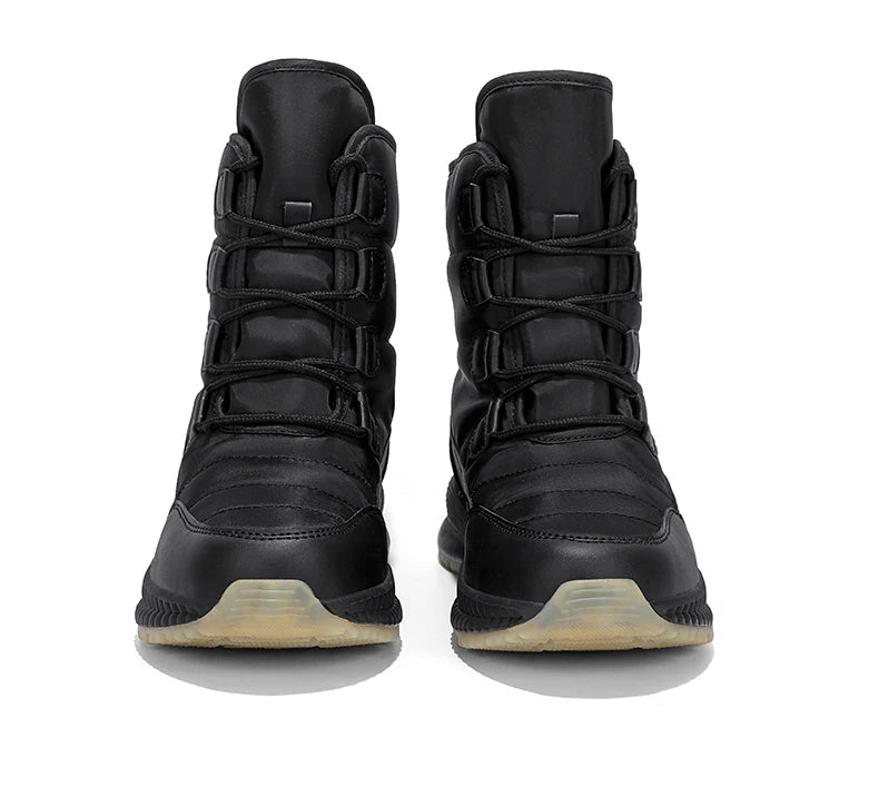 Women's Lace-Up Snow Boots – Plush-Lined Mid-Calf Winter Boots