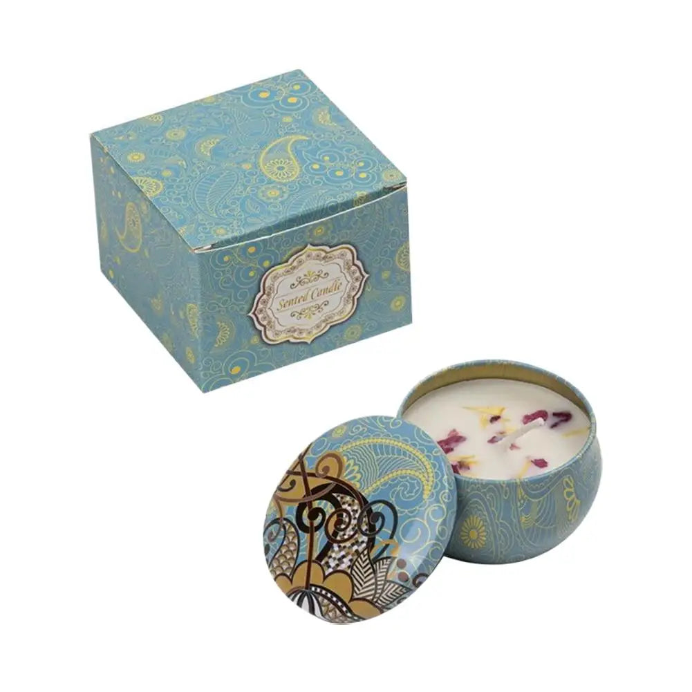 Scented Candles for Home Soy Wax Aromatherapy with Lavender Rose Jasmine etc. Plant Essential Oils & Dried Flowers Gifts
