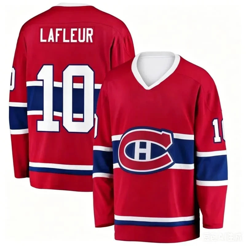 Montreal Canadiens Dobson #53 Hockey Jersey | Classic Red White V-Neck Long Sleeve