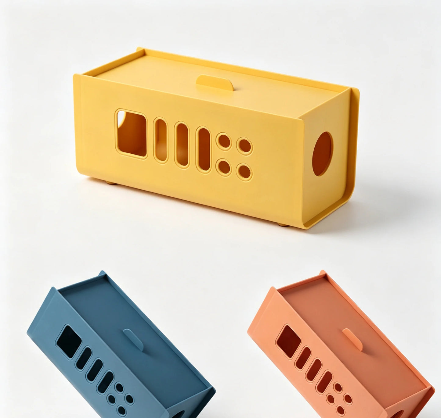 1pc Home Power Strip Wire Storage Box, Creative Multi-functional Data Cable Storage Box