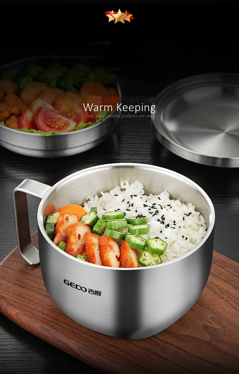 GEDO Insulated 304 Stainless-Steel Food Bowl, 1L