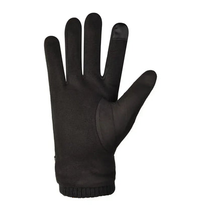 Guantes de invierno para hombre con pantalla táctil, hebilla y tacto de ante
