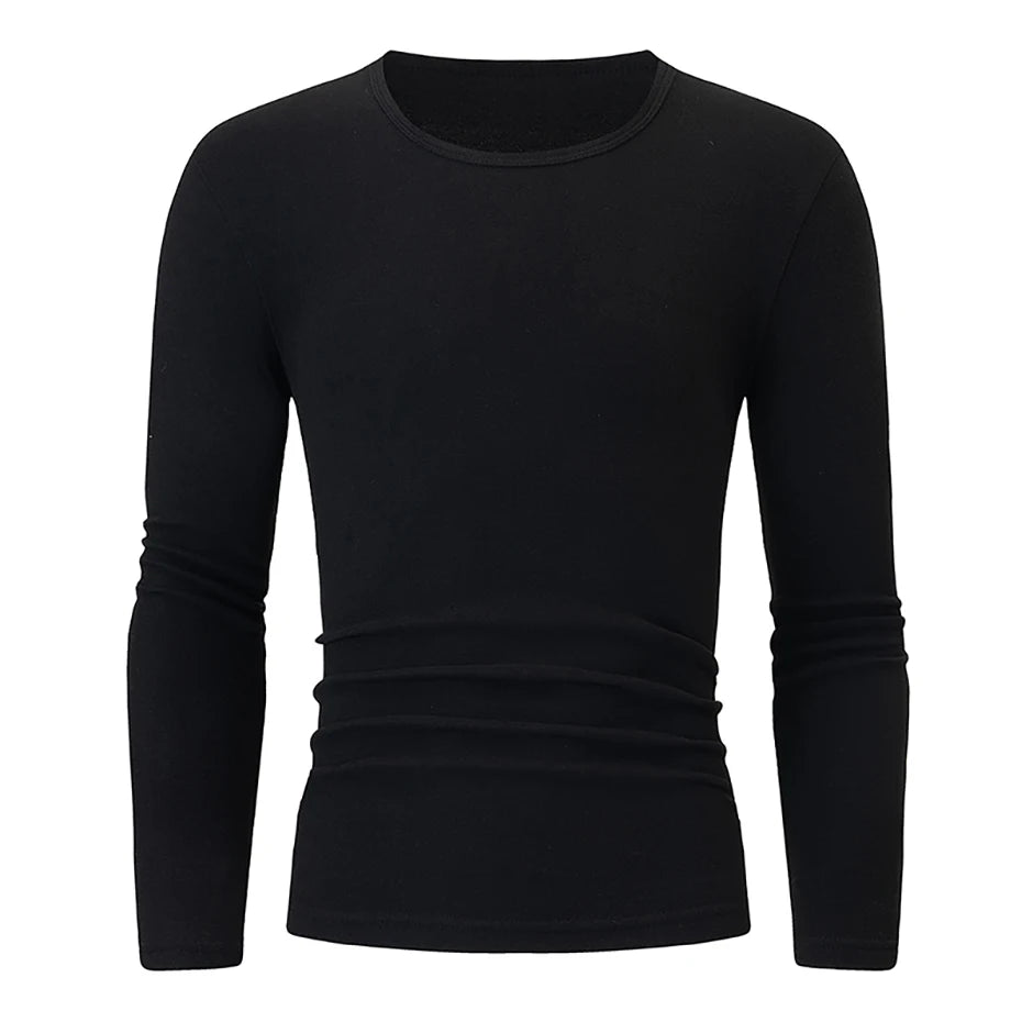 Men's Thermal Base Layer Top – Warm Long-Sleeve Undershirt