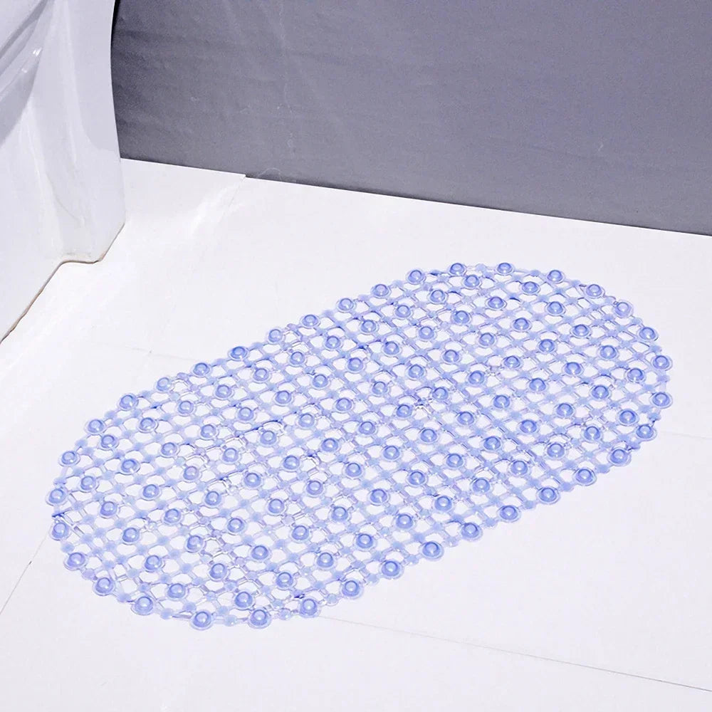 Non-Slip PVC Bath Mat with Suction Cups, 37.5 x 67 cm