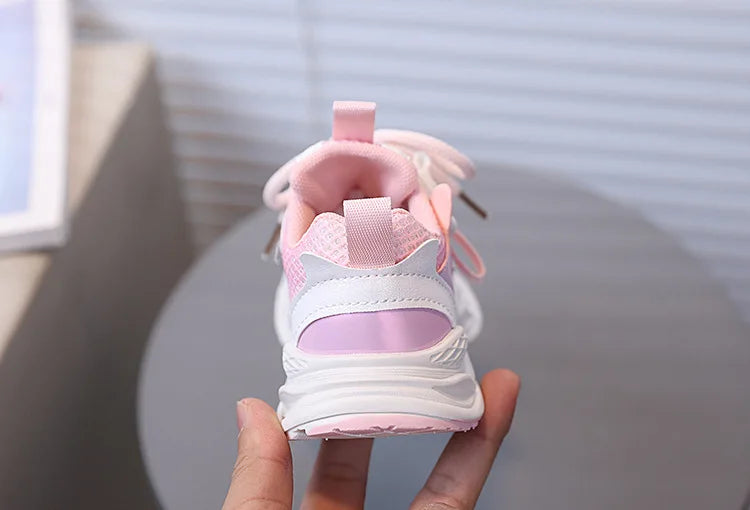 Girls' PU Leather Sneakers