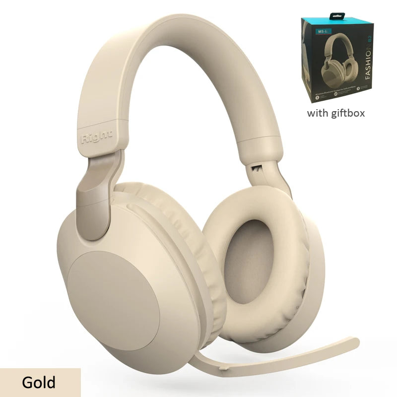 Wireless Bluetooth Over-Ear Headphones – BT 5.1, Built-In Mic, Wired or Wireless