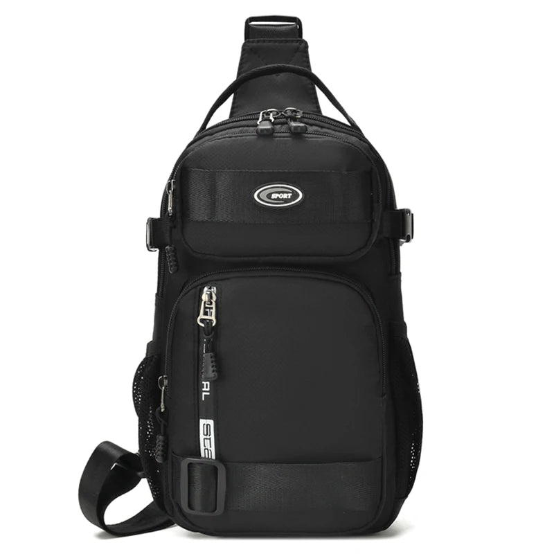Water-Resistant Oxford Sling Chest Bag