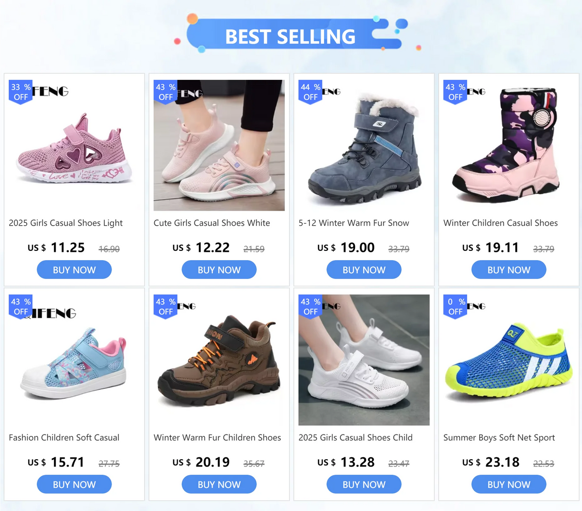 Cute Girls Casual Shoes White Mesh Sneakers Student Kids Summer Sock Footwear Fashion Children Sport Shoes Tenis Running Autumn