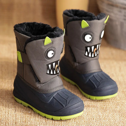 Toddler Animal Snow Boots – Plush-Lined Non-Slip Winter Boots