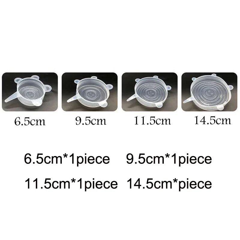 Silicone Stretch Lids – 16 Sizes Universal Food Cover for Bowls, Pots & Pans | Microwave Safe