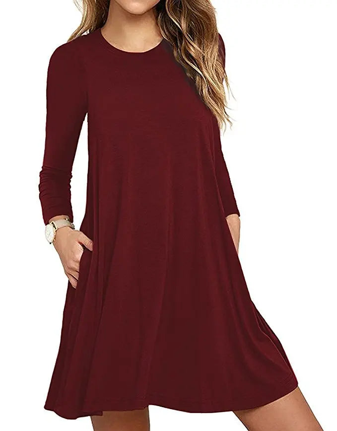 Women's Embroidered A-Line Mini Dress