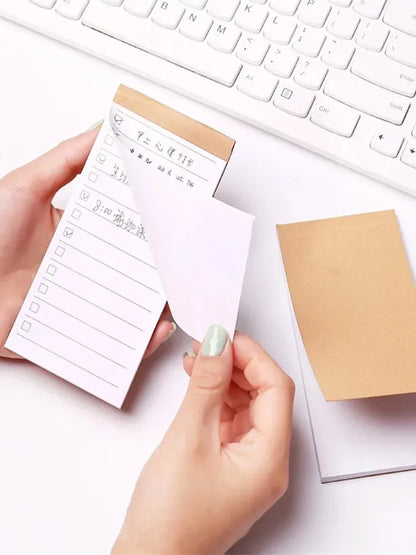 Bloc-note tascabile in carta kraft – Lista di cose da fare con fogli strappabili per scrapbooking e cartoleria
